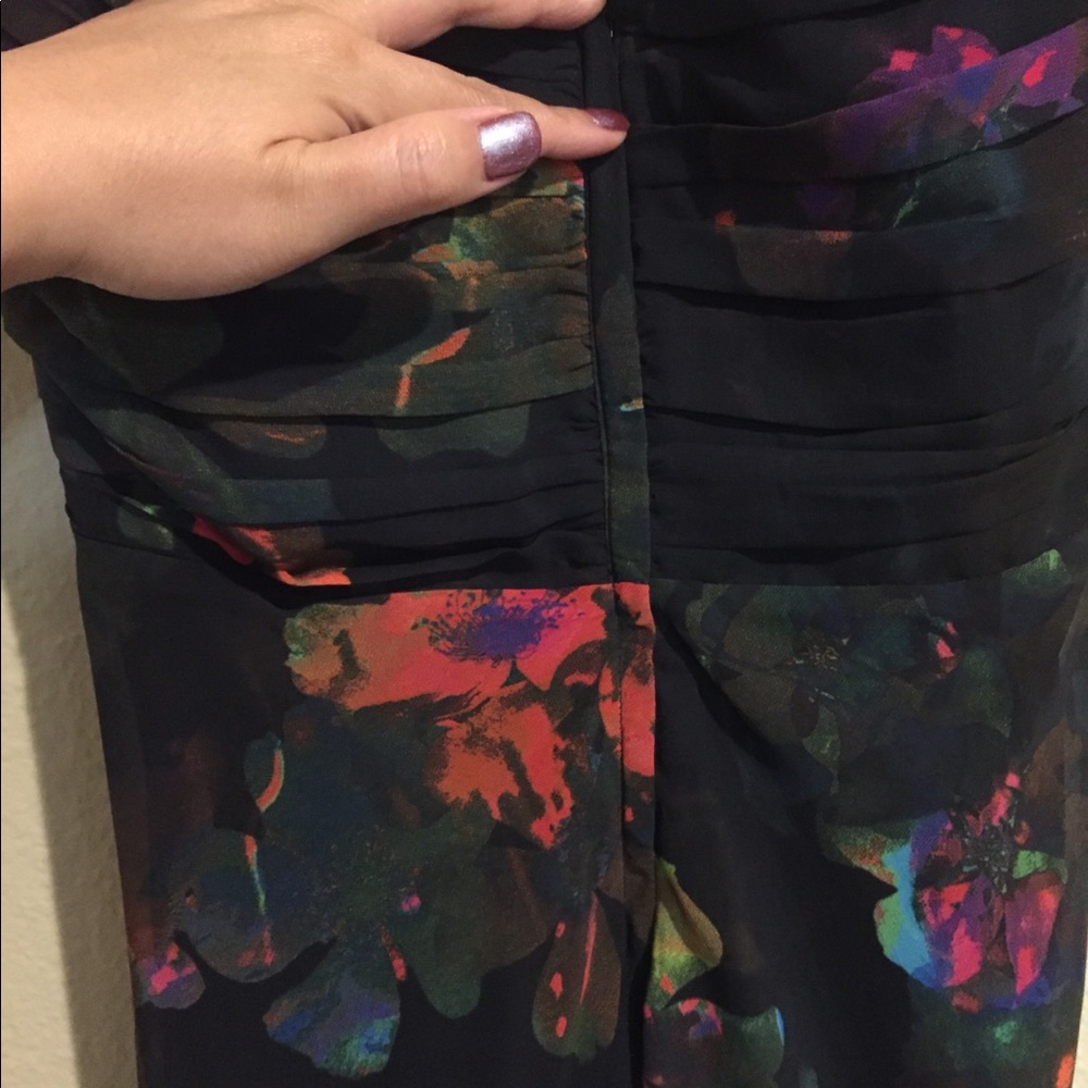H&M Ruched Ruffle Dress in MultiColor - Picture 6 of 6